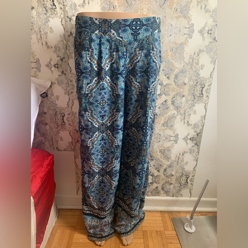 BOHO STYLE LIGHTWEIGHT WIDE LEG PANTS